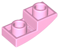 LEGO® los onderdeel Dakpan Gebogen in kleur Fel Roze 24201