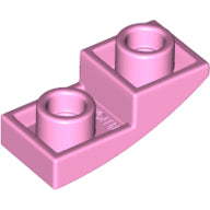 Plaatje in Gallery viewer laden, LEGO® los onderdeel Dakpan Gebogen in kleur Fel Roze 24201