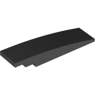 Plaatje in Gallery viewer laden, LEGO® los onderdeel Dakpan Gebogen in kleur Zwart 42918