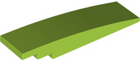 LEGO® los onderdeel Dakpan Gebogen in kleur Limoen 42918