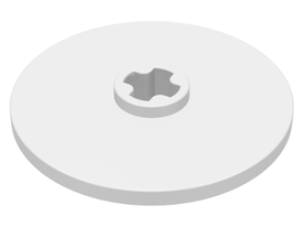 LEGO® los onderdeel Technische Schijf in kleur Wit 2958