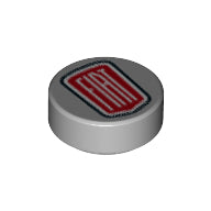 LEGO® 98138pb136 in kleur Licht Blauwachtig Grijs