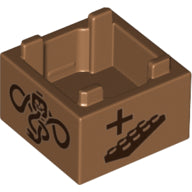 Plaatje in Gallery viewer laden, LEGO® onderdeel Container met Motief Medium Noga 35700pb08