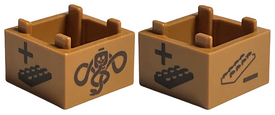 LEGO® onderdeel Container met Motief Medium Noga 35700pb08