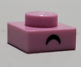 LEGO® los onderdeel Plaat met Motief Fel Roze 3024pb014