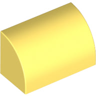 LEGO® los onderdeel Dakpan Gebogen Helder Lichtgeel 37352