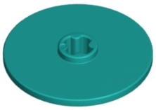 LEGO® los onderdeel Technische Schijf Donker Turkoois 2723