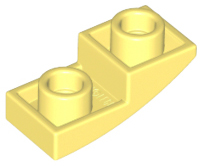 LEGO® los onderdeel Dakpan Gebogen Helder Lichtgeel 24201