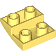 Plaatje in Gallery viewer laden, LEGO® los onderdeel Dakpan Gebogen Helder Lichtgeel 32803