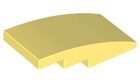 LEGO® los onderdeel Dakpan Gebogen Helder Lichtgeel 93606