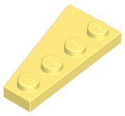 LEGO® los onderdeel Wig Plaat Helder Lichtgeel 41769