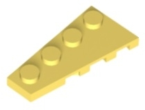 Plaatje in Gallery viewer laden, LEGO® los onderdeel Wig Plaat Helder Lichtgeel 41770