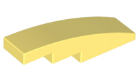 LEGO® los onderdeel Dakpan Gebogen Helder Lichtgeel 61678