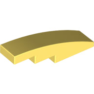 Plaatje in Gallery viewer laden, LEGO® los onderdeel Dakpan Gebogen Helder Lichtgeel 61678
