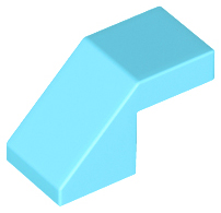 Plaatje in Gallery viewer laden, LEGO® los onderdeel Dakpan Algemeen Medium Azuurblauw 28192