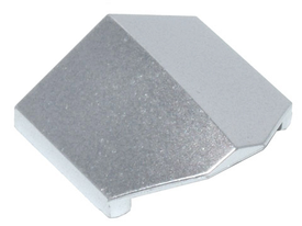 LEGO® los onderdeel Dakpan Gebogen Metallisch Zilver 1762
