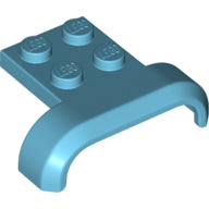 Plaatje in Gallery viewer laden, LEGO® los onderdeel Spatbord Medium Azuurblauw 28326