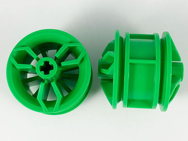LEGO® los onderdeel Wiel in kleur Fel Groen 66155