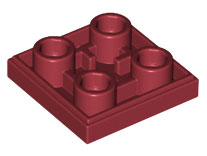 LEGO® los onderdeel Tegel Aangepast Donkerrood 11203