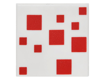 Plaatje in Gallery viewer laden, LEGO® los onderdeel Tegel met Motief Wit 3068bpb0991