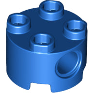 LEGO® los onderdeel Steen Rond in kleur Blauw 17485