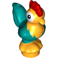 Plaatje in Gallery viewer laden, LEGO® los onderdeel Landdier Helder Licht Oranje 28586pb02