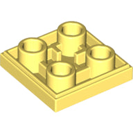 Plaatje in Gallery viewer laden, LEGO® los onderdeel Tegel Aangepast Helder Lichtgeel 11203