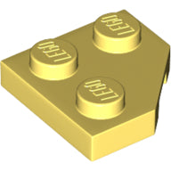 Plaatje in Gallery viewer laden, LEGO® los onderdeel Wig Plaat Helder Lichtgeel 26601