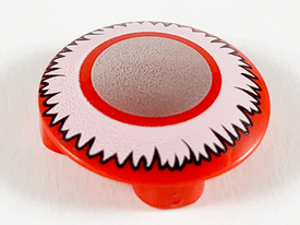 LEGO® los onderdeel Plaat Rond met Motief Rood 2654pb012