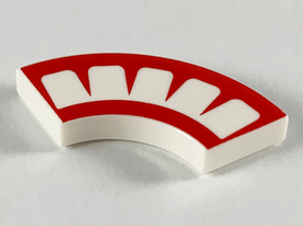 LEGO® los onderdeel Tegel Rond met Motief Wit 27925pb002