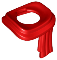 LEGO® los onderdeel Lijf Accessoire in kleur Rood 25376