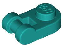 LEGO® los onderdeel Plaat Rond Donker Turkoois 26047