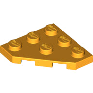 LEGO® los onderdeel Wig Plaat Helder Licht Oranje 2450