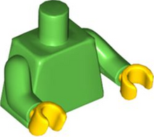 Plaatje in Gallery viewer laden, LEGO® los onderdeel Lijf in kleur Fel Groen 973c90