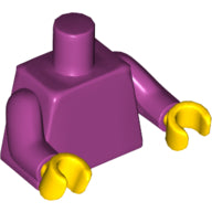 Plaatje in Gallery viewer laden, LEGO® los onderdeel Lijf in kleur Magenta 973c91