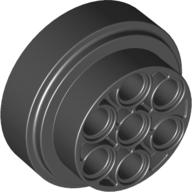 LEGO® los onderdeel Wiel in kleur Zwart 60208