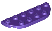 LEGO® los onderdeel Plaat Rond in kleur Donkerpaars 18980