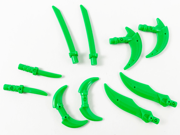 LEGO® los onderdeel Wapen in kleur Fel Groen 37341