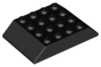 LEGO® los onderdeel Dakpan Algemeen in kleur Zwart 32083