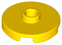 LEGO® los onderdeel Tegel Rond in kleur Geel 18674