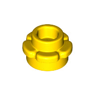 Plaatje in Gallery viewer laden, LEGO® los onderdeel Plaat Rond in kleur Geel 24866