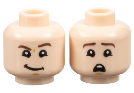 LEGO® los onderdeel Hoofd in kleur Lichte Noga 3626cpb2660