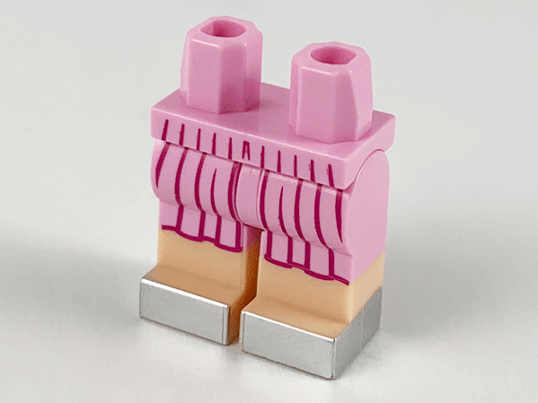 LEGO® los onderdeel Benen met Motief Fel Roze 970c00pb1116