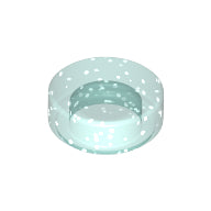 LEGO® Tegel Rond Glitter Doorschijnend Lichtblauw 98138