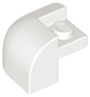 LEGO® los onderdeel Dakpan Gebogen in kleur Wit 67810