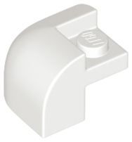 LEGO® los onderdeel Dakpan Gebogen in kleur Wit 67810