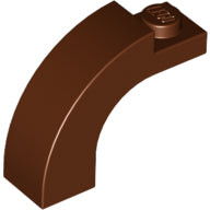 Plaatje in Gallery viewer laden, LEGO® los onderdeel Steen Boog Roodachtig Bruin 6005