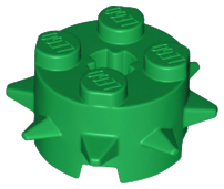 LEGO® los onderdeel Steen Rond in kleur Groen 27266