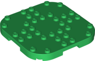 LEGO® los onderdeel Plaat Aangepast in kleur Groen 66790