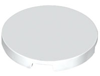 LEGO® los onderdeel Tegel Rond in kleur Wit 67095